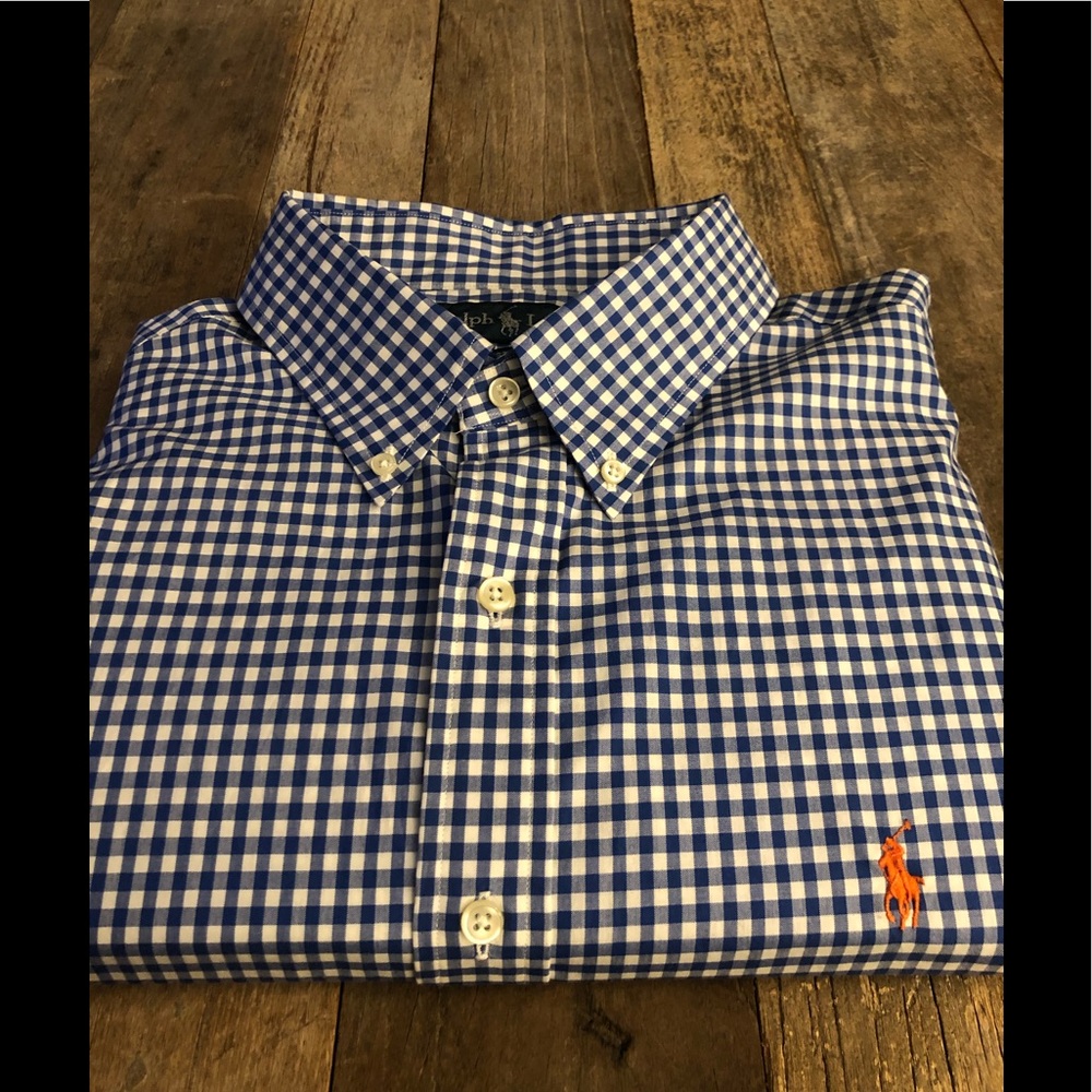 Ralph Lauren Button Up - Blue & White - NWOT!